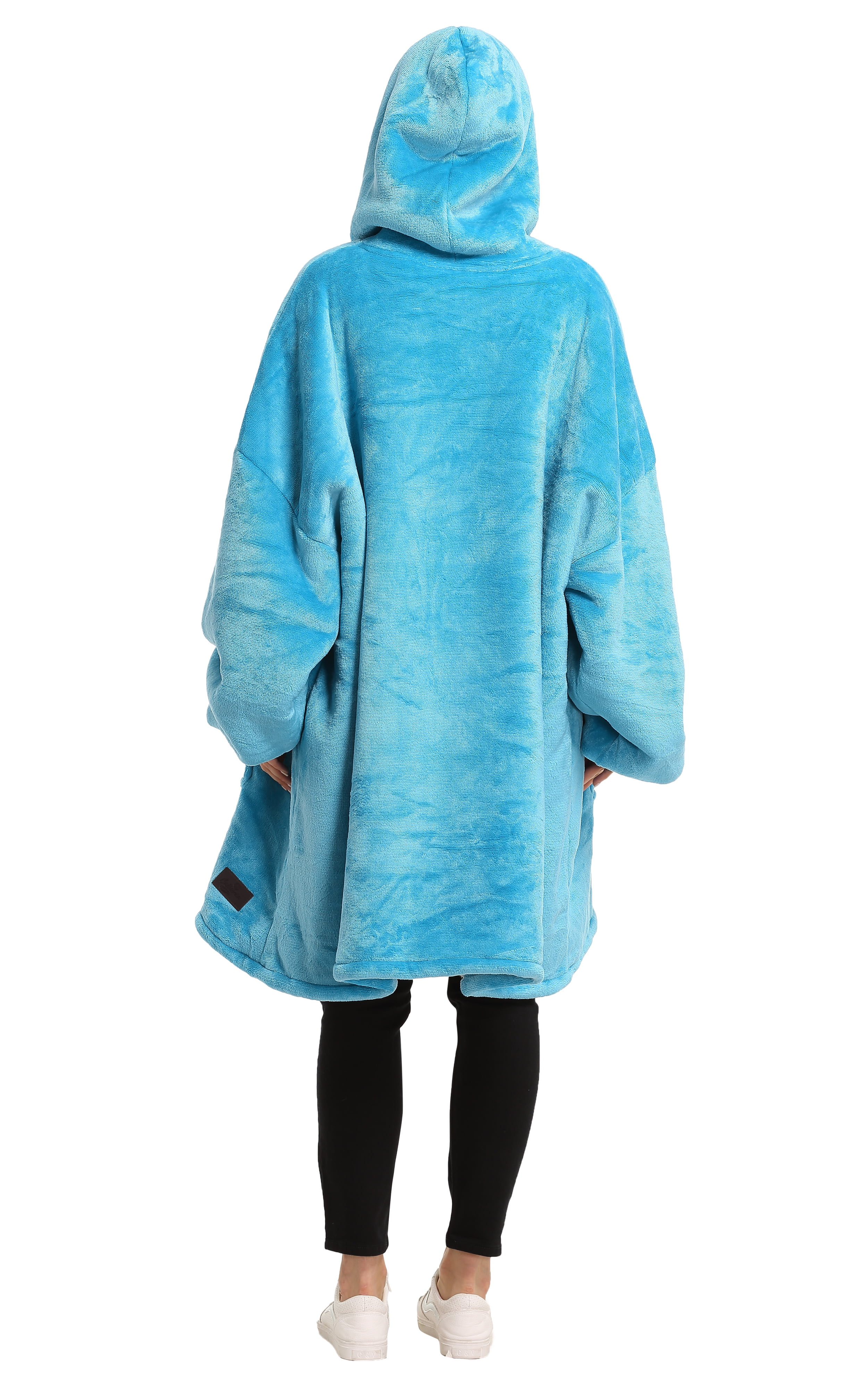 Oversized Hoodie Sweatshirt, Wearable Sherpa Blanket Pullover, Soft Warm Comfortable Portable Travel Sweater Pillow for Adults Men Women, Gift for Her