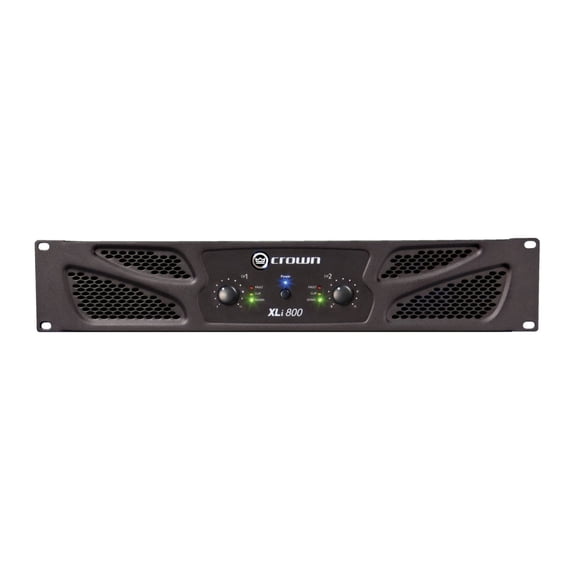 Crown XLi800 Audio Power Amplifier 300 Watts Continuous Power 2.0 Channel Audio Power Amplifier