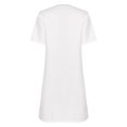 thumbnail image 4 of Alvivi Women's Lab Coat for Beauty V-neck Short Sleeve Uniform with Button Closure & Utility Pockets White XL, 4 of 7