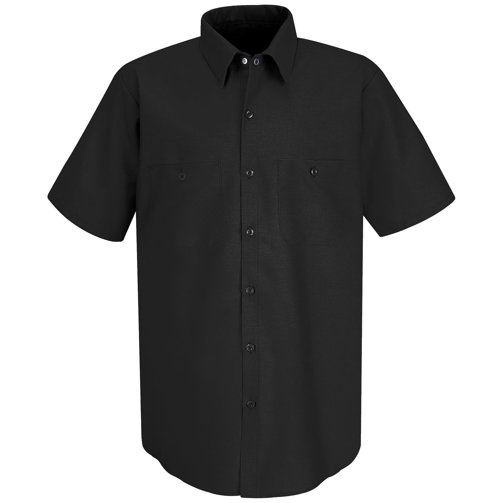 Short Sleeve Work Utility Button Down Shirt Regular Fit Red Kap Mens Industrial Work Shirt
