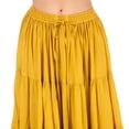 thumbnail image 5 of ThePirateDressing Women's 25-Yard Cotton Maxi Skirt, 4-Tier Pleated A-Line Long Skirt, 5 of 5