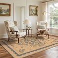 thumbnail image 4 of KUETH 2x7 Machine Washable Floral Runner Rug, Soft Low Pile Non Slip Backing Rug Runner, Sandy Blue Rug for Hallway Kitchen Bedroom, 4 of 5