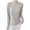 Gray, variant on Women Raglan Shoulder Ribbed Mock Neck Slim Fit Long Sleeve Thermal Top Soft Skin-Friendly Windproof Warm Base Layer Multi Fresh Solid Color Winter Layering Shirt