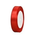 thumbnail image 1 of Becaristey Satin Ribbon Roll For Gift Wrapping And Sewing Projects Fashionable And Stylish Silk Satin Roll red 1Set, 1 of 6