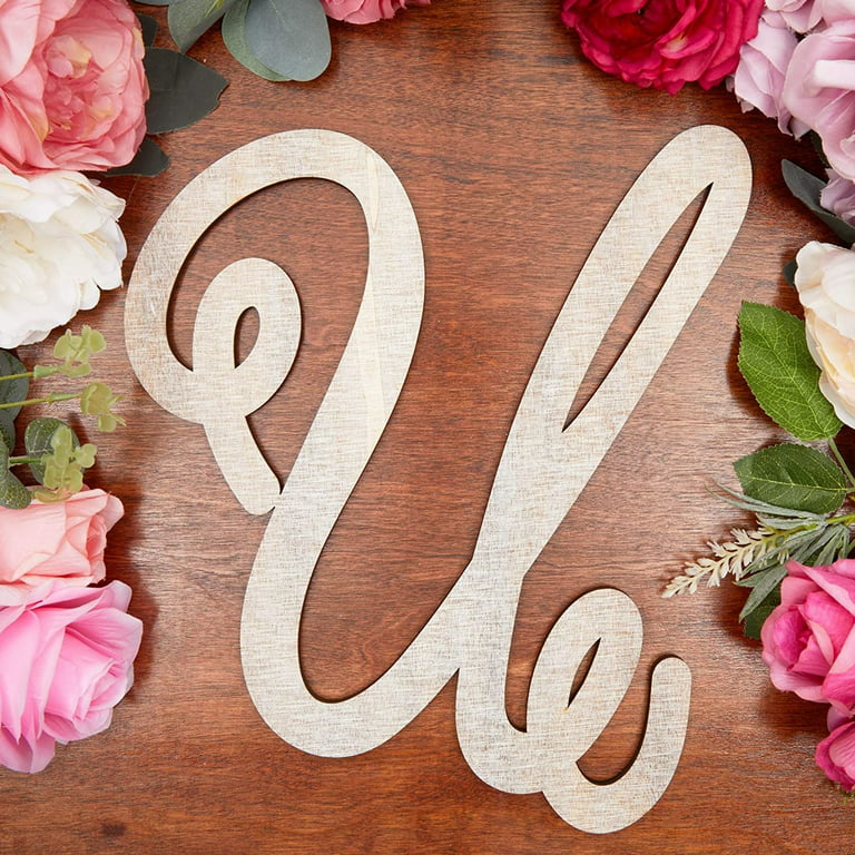 6 Inch Pink Wood Letters Unfinished Wooden Letters for Wall Decor