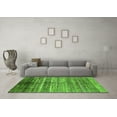 thumbnail image 3 of Ahgly Company Indoor Square Abstract Green Modern Area Rugs, 4' Square, 3 of 4