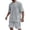 Light Gray, variant on AWARDER Men's Summer 2-Piece Set, Knitted Solid Color Jacquard Short Sleeve T-Shirt and Casual Shorts, Breathable Lounge Outfit For Spring and Summer Season,Black,L