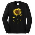 thumbnail image 2 of You Are My Sunshine Skull And Sunflower Inspirational/Christian Mens Long Sleeve Shirt, Black, Small, 2 of 3