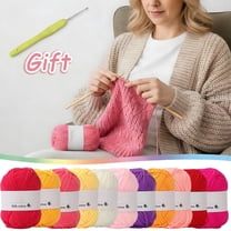 JLFNYA Yarn for Crochet, Milk Cotton Yarn for Crocheting, Wool Yarn, Blanket Yarn, Knitting Yarn, Multicolor Hand Knitting, Soft Crochet Yarn Knitting Wool for Handcrafts Jumpers Blankets Weaving