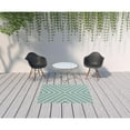 thumbnail image 2 of HomeRoots 507299 4 x 6 ft. Blue Geometric Stain Resistant Indoor & Outdoor Rectangle Area Rug, 2 of 5