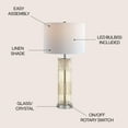thumbnail image 6 of JONATHAN Y Genevieve 30" Glass/Crystal LED Table Lamp, Champagne, JYL2064A, 6 of 8