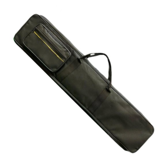 ZheElen Étui pour Queue de Piscine 4x4 1/2 Pochette de Snooker Billard avec Séparateur Étuis pour Queue de Piscine Orange Queue Noir 85x17cm
