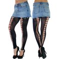 thumbnail image 4 of ToBeInStyle Women's Crotchless Pothole Tights - Black - One Size, 4 of 6