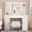 2.W/ stool-White, variant on FANRAL 43'' Vanity Desk with 10 Lights & Under-Table RGB Strip,Built-in Power Outlets,Cushioned Stool & Large Storage,Dressing Table for Bedroom Bathroom Grooming,White Vanity