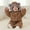 Brown, variant on Baby Fleece Jumpsuits Long Sleeve Zip Up Animal Style Romper Onesie Pajamas Newborn Winter Clothes for Christmas or Halloween 0-3 Months