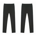 thumbnail image 2 of SILVERCELL 2 Packs Little Girls Casual Solid Leggings Tights, Teenage Girl Athletic Dance Pants with Pockets, Size 4-13 Years, 2 of 8