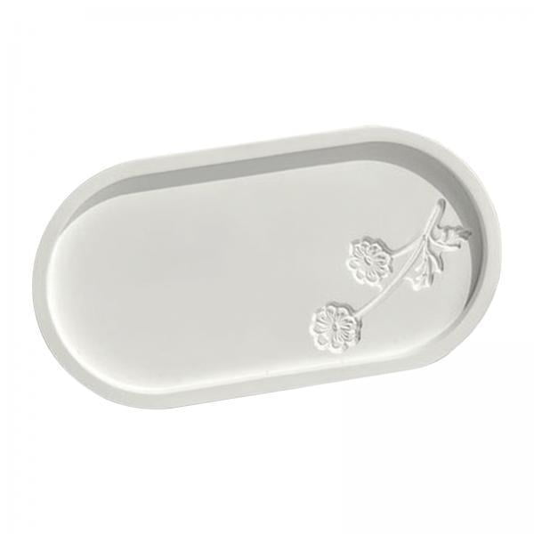 Organizador De 3 Bandejas De Tocador Multifuncionales Para Maquillaje, Para Estudio, Cocina, Baño, Ovalado