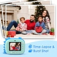 thumbnail image 3 of Himont Kids Camera Instant Print Digital Camera For Kids With Zero Ink Print Paper & 32G Tf Card Selfie Video Camera With Color Pens & Photo Clips For Diy Gift For Boys 3-12 Years Old (Blue), 3 of 4