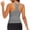 Gray, variant on VEKDONE Women Wide Straps Ribbed Tank Tops Sleeveelss Basic Camisole Tops Scoop Neck Casual Summer Shirts Khaki M