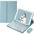 thumbnail image 1 of Funda con teclado YeeHi para iPad Pro 11 2022 (4.ª generación) con ratón, color azul, 1 of 8