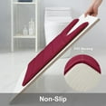 thumbnail image 2 of Smiry Memory Foam Bathroom rugs Toilet mats, U-Shaped Contour Carpet, 24" x 24", Wine Red, 2 of 8