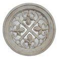 thumbnail image 1 of Fluer De Lis Old World White Decorative Mirror, 1 of 1