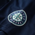 thumbnail image 6 of Toddler Mitchell & Ness Ken Griffey Jr. Navy Seattle Mariners Cooperstown Collection Mesh Batting Practice Jersey, 6 of 7