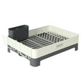 thumbnail image 3 of Gibson Home Nestcraft Full Size Rust Resistant Dish Rack with Drain Board and Flatware Caddy - White, 3 of 15