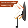 thumbnail image 3 of Laptop Sun With Clip And Suction Cup 58 X 36 Cm Flexible Foldable Sun Visor Desk Visor Used To Reduce The Intensity Of Sunlight, 3 of 3