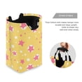 thumbnail image 3 of Yayeee Freestanding Laundry Hamper with Handle Collapsible Large Storage Basket for Clothes, Yellow Stars, 3 of 7