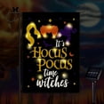 thumbnail image 1 of Halloween Garden Flag with Solar LED Lights, 12x18in Double Sided Halloween Flag, Garden Flag for Solar Halloween Decorations Outdoor, 1 of 5