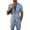 Light Blue, variant on Men's 2 Piece Casual Outfits Short Sleeve Collared 2 Buttons Blazer and Shorts Set Summer Lightweight Comfy Sets