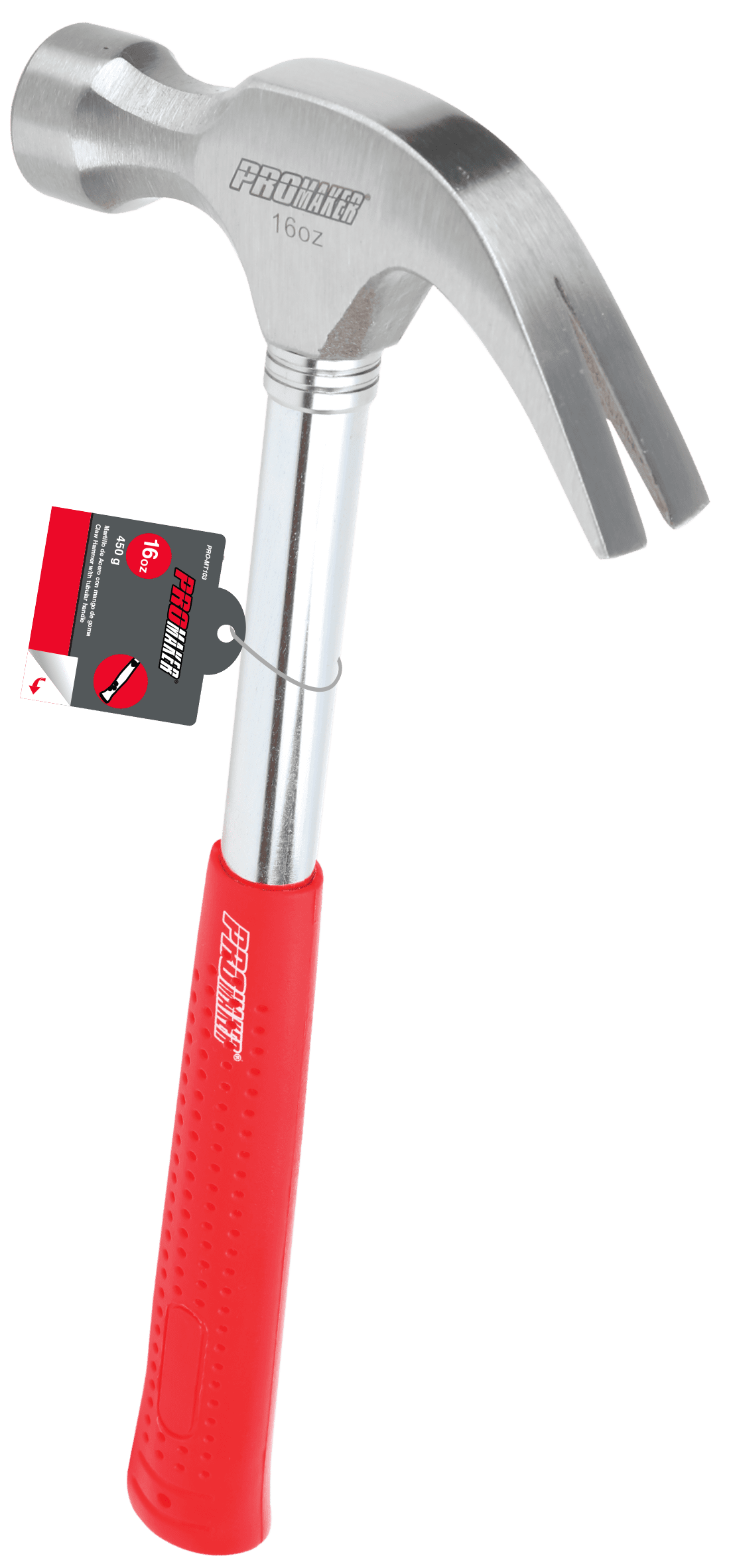 Claw Hammer With Tubular Handle 16Oz Promaker PROMT103