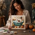 thumbnail image 4 of Halloween Diamond Art, DIY Halloween Ghost In Cauldron Diamond Painting Kit,Pearl Beads and Gem Art Supplies, Halloween Ghost Pearl Art Craft Kit for Halloween Decor, Home Display and Halloween Gifts, 4 of 6