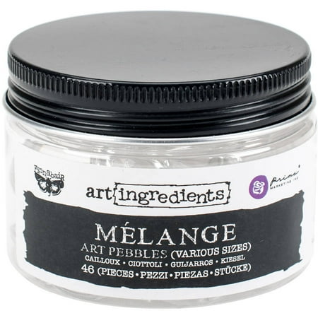 - Finnabair Art Ingredients Melange Art Pebbles, 46pk, Assorted Sizes