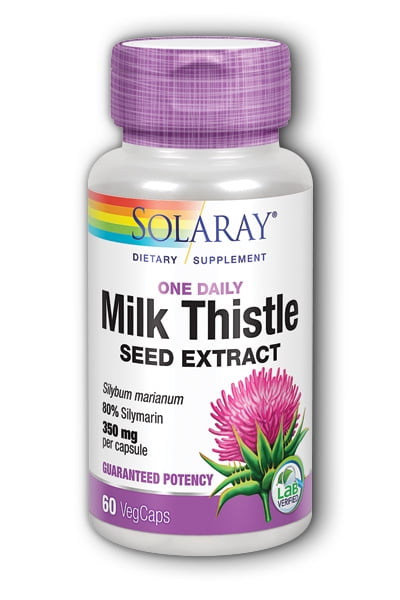 Solaray Milk Thistle 60 Vegetarian Capsules