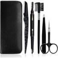 thumbnail image 1 of Juego de cejas, pinzas de acero inoxidable, caja de viaje para mujeres y hombres Feliz Sencillez, 1 of 5