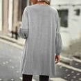 thumbnail image 3 of Vedolay Cardigans for Women Trendy Open Front Cardigan Dressy Sweater Jacket Gray,S, 3 of 4