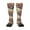 1 Black, variant on Fashion Hippie Girl print thigh-high socks, crafted for both men and women with a stretchy, high-opaque design perfect for daily wear