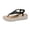Black, variant on Womens Sandals Arch Support Slingback Rhinestone Dressy Sandals Comfort Summer Shoes Ankle Strap Elastic Flats for Beach Walking, Black, 38