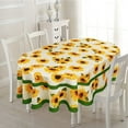 thumbnail image 2 of Sunflower Oval Tablecloth 60x84in for Oval Table Waterproof Yellow Table Cloths for Dining Room Indoor Outdoor Table Cloth, 2 of 6