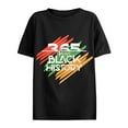 thumbnail image 4 of Luowei Women's Black Graphic Tee - Cute Casual Short Sleeve T-Shirt, Black, XXL, 4 of 4