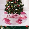 thumbnail image 6 of FMSHPON Mother's Day Beautiful Love Heart Roses Flower Xmas Christmas Tree Skirt Stand Mat for Holiday Party Decoration Indoor Outdoor 36 inches, 6 of 6
