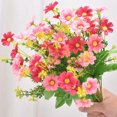 thumbnail image 3 of 28-Piece Small Artificial Flower Bouquet | Plastic Flowers for Home Decor, Wedding Centerpieces & Office Display | 34x15x15cm, 3 of 5