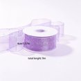 thumbnail image 3 of Luoshdecor Wired Ribbons,for DIY Handmade Bows Crafts, Gift Wrapping and Christmas Party Decoration, 1.5 in x 9.8 Yards, 3 of 7