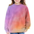 thumbnail image 7 of Mercatoo Teen Girls Tie Dye Crew Neck Sweatshirts Cute Cotton Pullover Sweatshirts Kids Long Sleeve Gradient Color Sweater, 7 of 7