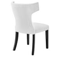 thumbnail image 4 of Modway Curve Fabric Dining Chair in White, 4 of 8