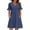 Dark Blue #026, variant on Summer Dresses for Women 2026 V Neck Ruffle Sleeve Casual Shift Dress Hawaiian Sundress Beach Vacation Clothes Dark Green 2XL