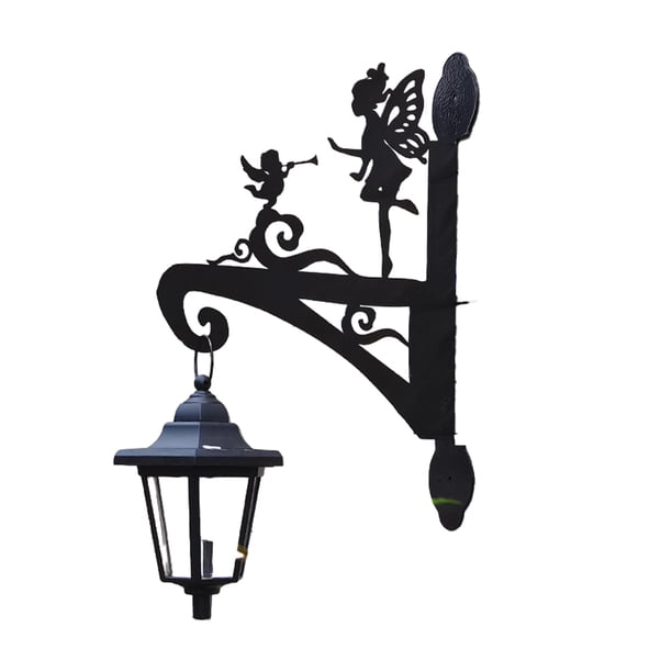 Wosthever Decoración de pared elegante, fácil instalación, luz de jardín para puerta de entrada al aire libre, iluminación de pared, luz al Iluminación y accesorios En forma de ángel