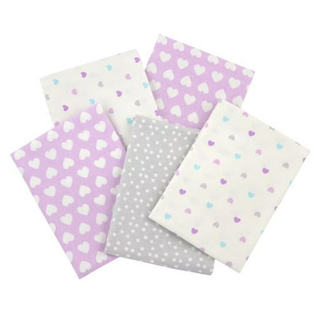 Gerber Newborn Baby Girl Flannel Receiving Blankets,